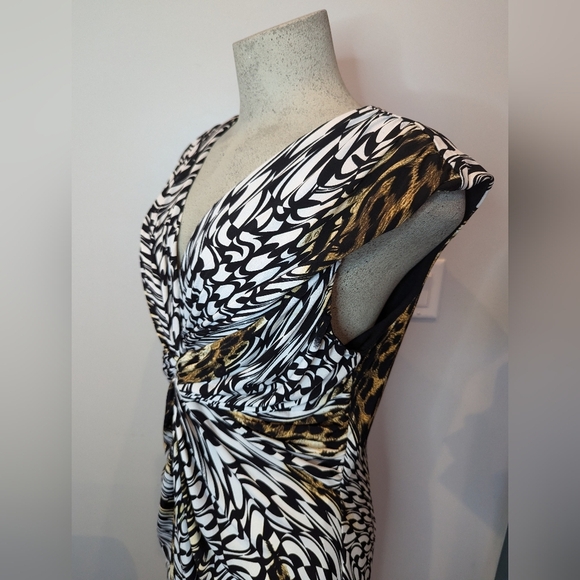 CHICO'S MAIDA multi print stretch sleeveless dress (Chico 2) US L - Picture 5 of 8